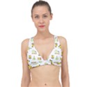 Vector Pattern With Cute Giraffe Cartoon Classic Banded Bikini Top View1