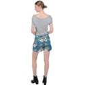 Seamless-pattern-funny-astronaut-outer-space-transportation Women s Ripstop Shorts View2