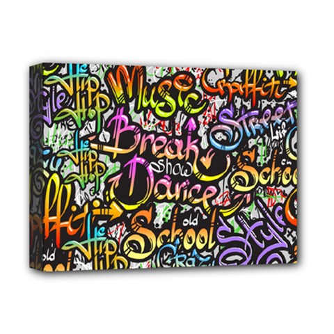 Graffiti Word Seamless Pattern Deluxe Canvas 16  X 12  (stretched)  by Simbadda
