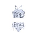 Pattern Hipster Abstract Form Geometric Line Variety Shapes Polkadots Fashion Style Seamless Girls  Tankini Swimsuit View2