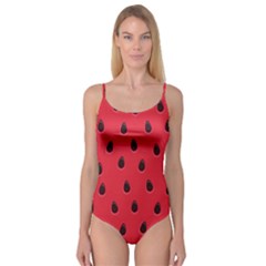 Seamless-watermelon-surface-texture Camisole Leotard  by Simbadda