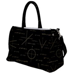 Abstract-math Pattern Duffel Travel Bag by Simbadda