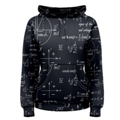 Mathematical-seamless-pattern-with-geometric-shapes-formulas Women s Pullover Hoodie by Simbadda