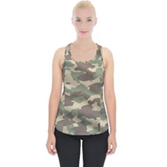 Camouflage Design Piece Up Tank Top by Excel