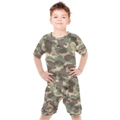 Camouflage Design Kids  Tee And Shorts Set by Excel