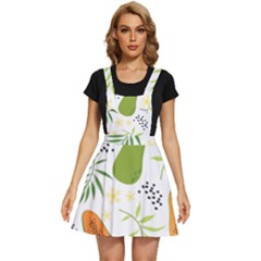 Seamless-tropical-pattern-with-papaya Apron Dress by Simbadda