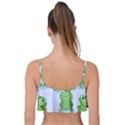 Cute-green-frogs-seamless-pattern Frill Bikini Top View2