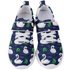 Swan-pattern-elegant-design Women s Velcro Strap Shoes by Simbadda