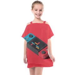 Gaming Console Video Kids  One Piece Chiffon Dress by Grandong