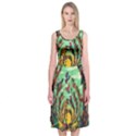 Monkey Tiger Bird Parrot Forest Jungle Style Midi Sleeveless Dress View1