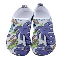 Purple Orange Green Blue Cartoon Women s Sock-style Water Shoes