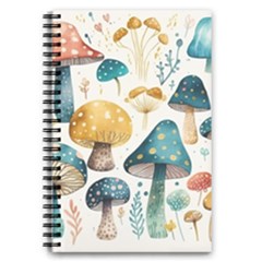 Mushroom Forest Fantasy Flower Nature 5 5  X 8 5  Notebook by Bangk1t