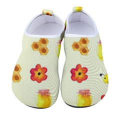 Seamless Background Honey Bee Wallpaper Texture Women s Sock-style Water Shoes