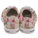 Roses Plants Vintage Retro Flowers Pattern Men s Low Top Canvas Sneakers View4