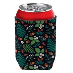 Pattern Forest Leaf Fruits Flowers Motif Can Holder by Amaryn4rt