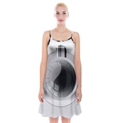 Washing Machines Home Electronic Spaghetti Strap Velvet Dress by pakminggu