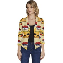 Pikachu Women s Casual 3/4 Sleeve Spring Jacket by artworkshop