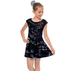 Mathematics  Physics Maths Math Pattern Kids  Cap Sleeve Dress by Grandong