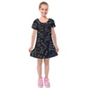 Mathematics  Physics Maths Math Pattern Kids  Short Sleeve Velvet Dress View1