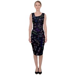 Mathematics  Physics Maths Math Pattern Sleeveless Pencil Dress by Grandong