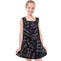 Mathematics  Physics Maths Math Pattern Kids  Cross Back Dress by Grandong