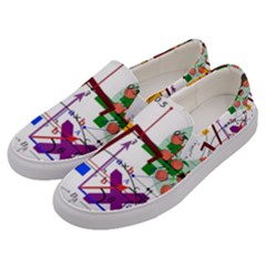 Mathematics Formula Physics School Men s Canvas Slip Ons by Grandong