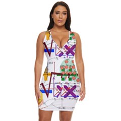 Mathematics Formula Physics School Draped Bodycon Dress by Grandong