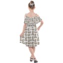 Sketchy Bear Kiddos Kids  Cut Out Shoulders Chiffon Dress View2