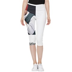 Moosewala Inside Out Lightweight Velour Capri Leggings  by Mayank