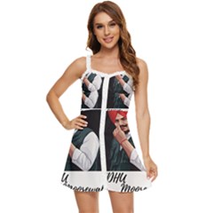 Moosewala Ruffle Edge Bra Cup Chiffon Mini Dress by Mayank