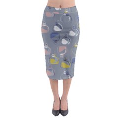 Midi Pencil Skirt by AXCiSS