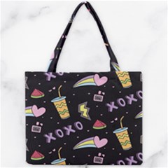Cute-girl-things-seamless-background Mini Tote Bag by pakminggu