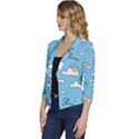 Sky Pattern Women s Casual 3/4 Sleeve Spring Jacket View2