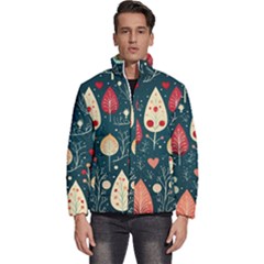 Christmas Tree Pattern Men s Puffer Bubble Jacket Coat by pakminggu