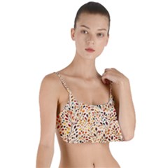 Autumn Leaves Pattern Layered Top Bikini Top  by pakminggu