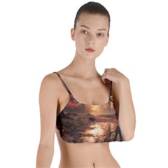 Trees Sunset Mist Layered Top Bikini Top  by pakminggu