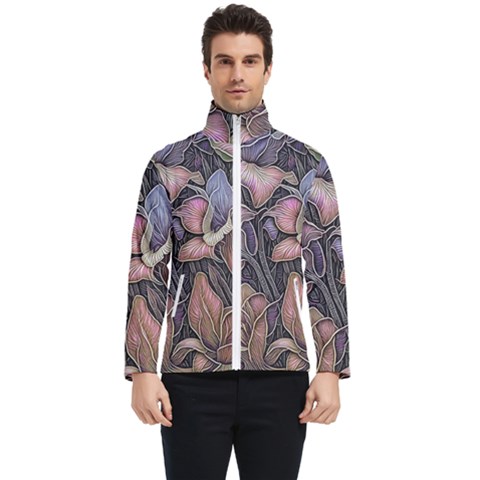 Flowers Iris Plant Men s Bomber Jacket by pakminggu