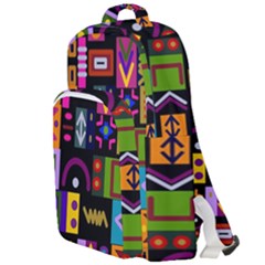 Abstract A Colorful Modern Illustration--- Double Compartment Backpack by Bedest