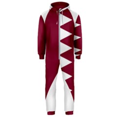 Heart-love-flag-qatar Hooded Jumpsuit (men) by Bedest