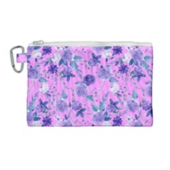 Violet-02 Canvas Cosmetic Bag (large) by nateshop