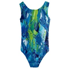 Painting-01 Kids  Cut-out Back One Piece Swimsuit by nateshop