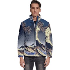 The Great Wave Off Kanagawa Japan Japanese Waves Men s Puffer Bubble Jacket Coat by pakminggu