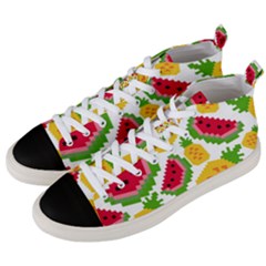 Watermelon -12 Men s Mid-top Canvas Sneakers by nateshop