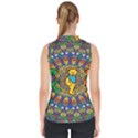 Dead Dancing Bears Grateful Dead Pattern Mock Neck Shell Top View2
