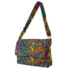 Dead Dancing Bears Grateful Dead Pattern Full Print Messenger Bag (l) by Grandong