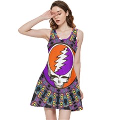 Gratefuldead Grateful Dead Pattern Inside Out Racerback Dress by Cowasu