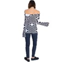 Tile-repeating-pattern-texture Off Shoulder Long Sleeve Top View2