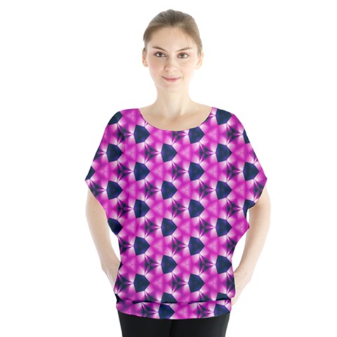 Digital-art-art-artwork-abstract-- Batwing Chiffon Blouse by Bedest