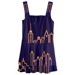 Skyscraper Town Urban Towers Kids  Layered Skirt Swimsuit by pakminggu