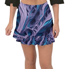 Abstract Trims Fishtail Mini Chiffon Skirt by pakminggu